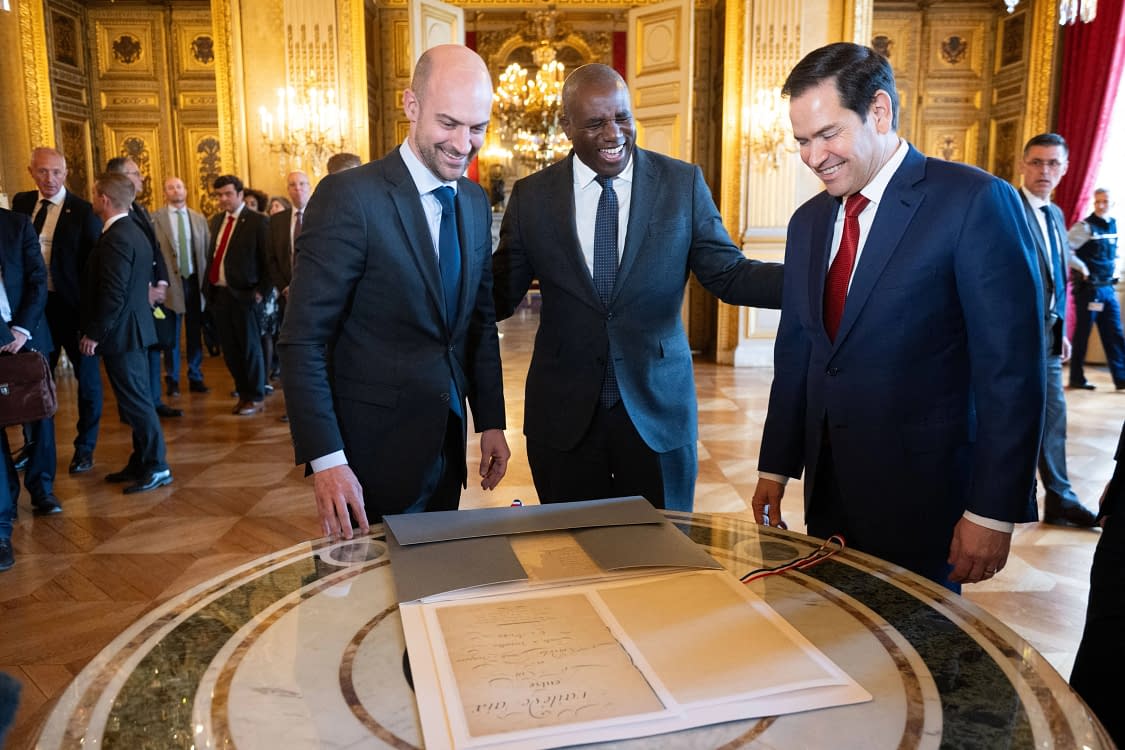 Rubio cu omologii sai din Franța și Marea Britanie Foto Profimedia