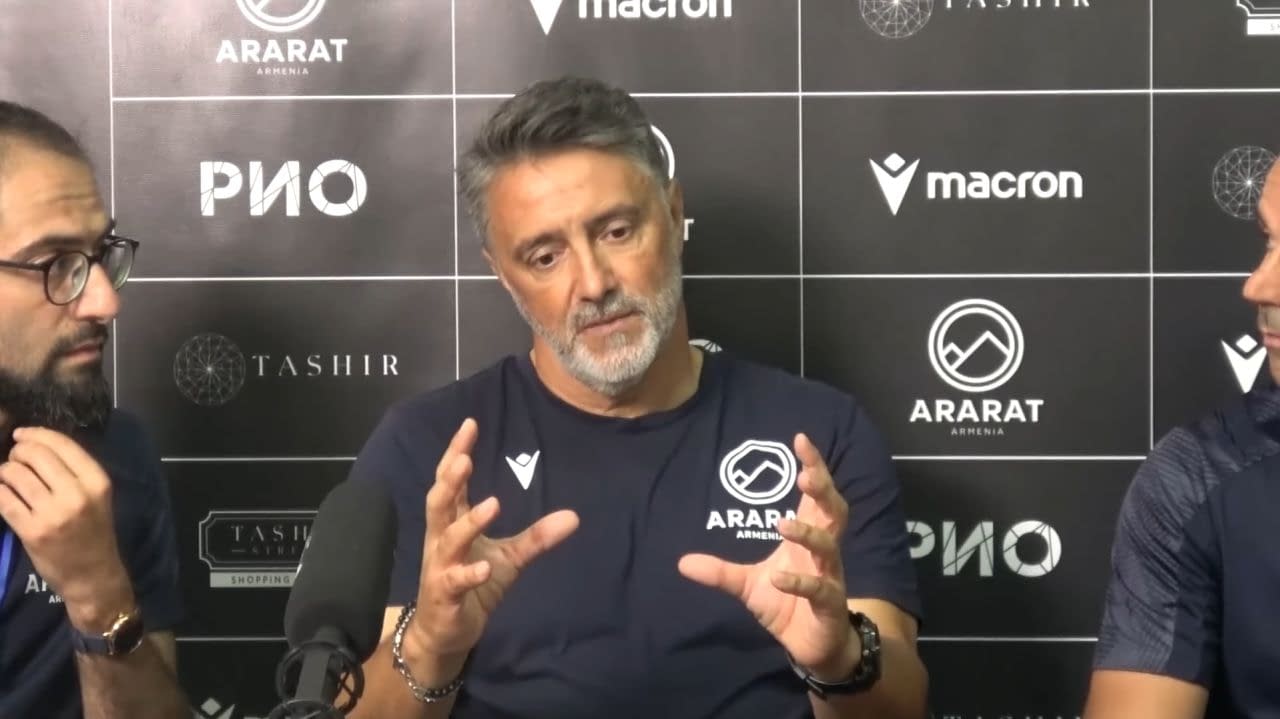 Antrenorul lui Ararat-Armenia a văzut-o pe U Cluj și a spus care sunt șansele de calificare la returul de la Sibiu Antrenorul lui Ararat-Armenia a văzut-o pe U Cluj și a spus care sunt șansele de calificare la returul de la Sibiu