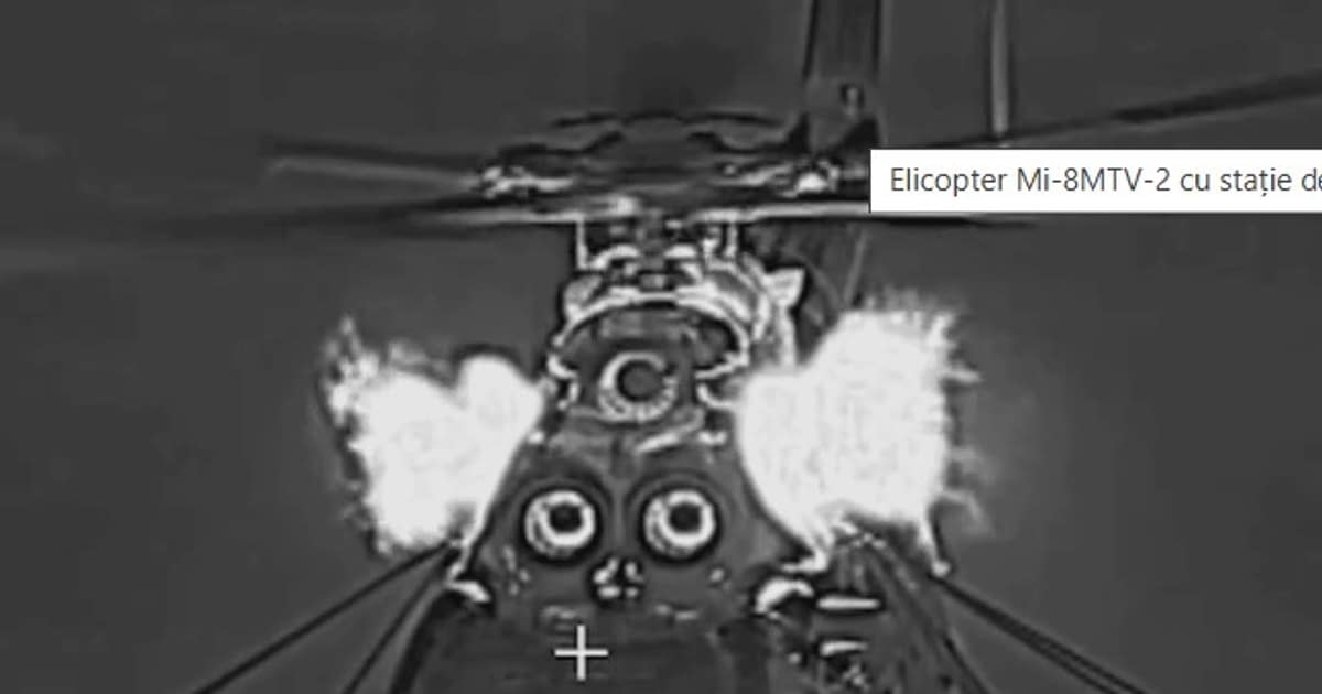 Imagini rare cu elicoptere Mi-8 luând la țintă drone Shahed cu mitraliere americane