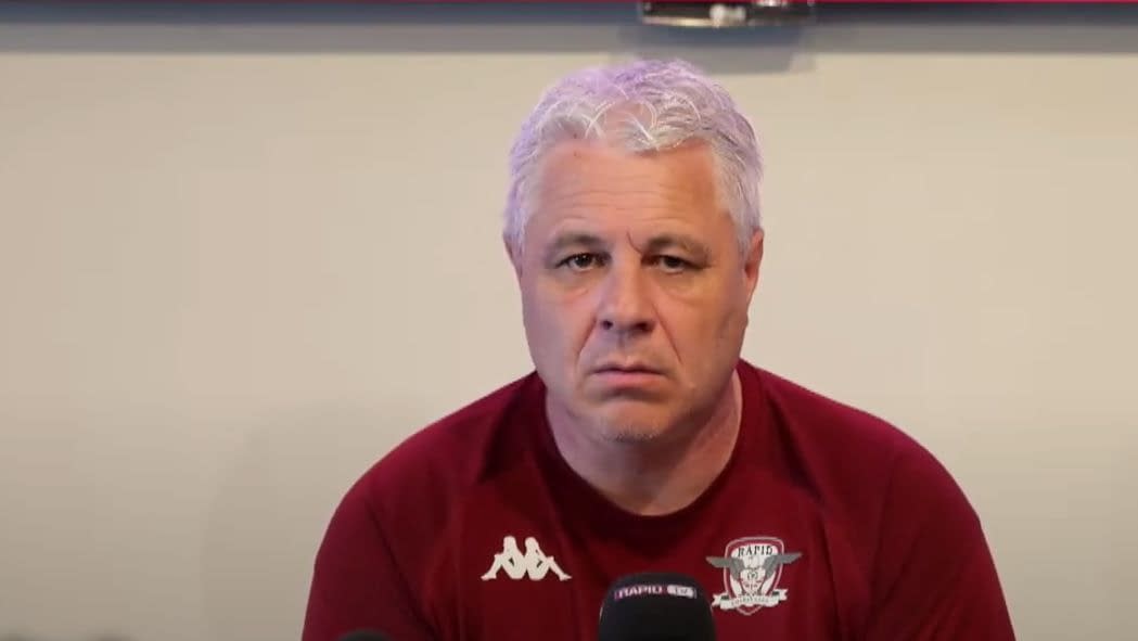 „Mi-ați pus o întrebare care m-a încuiat!” Șumudică, blocat cu câteva minute înainte de Rapid
