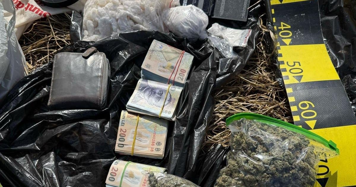 Descinderi la o fabrică de droguri din Bistrița-Năsăud. Imagini cu dealerii care o iau la fugă în timpul perchezițiilor