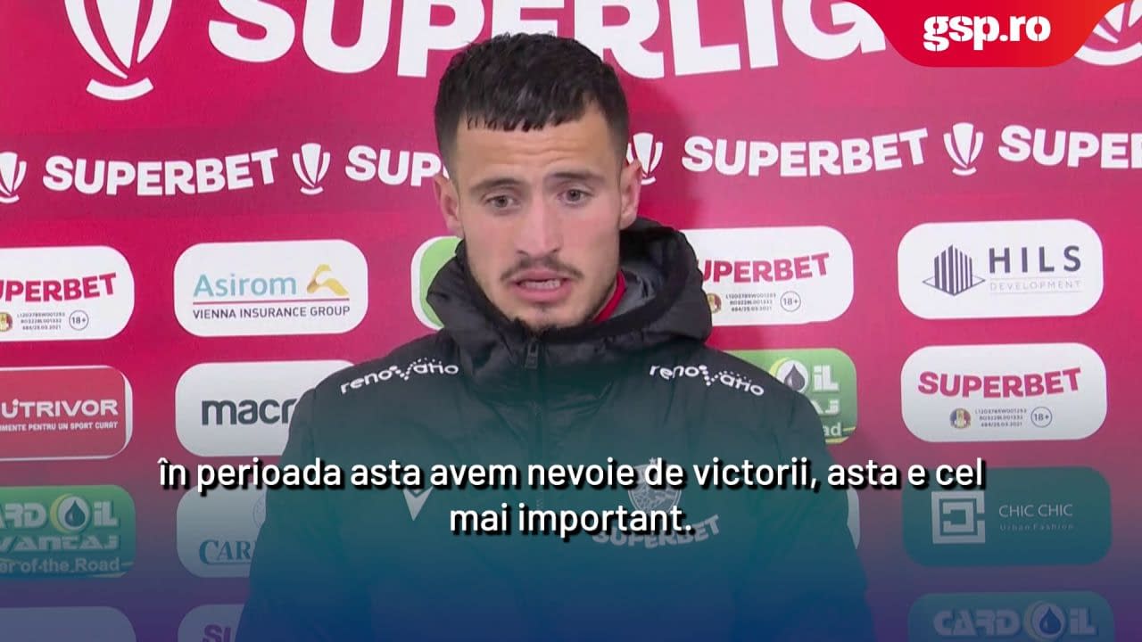 Astrit Selmani, marcatorul din meciul cu Oțelul: „Sper să câștigăm și vineri și să mergem în play-off”