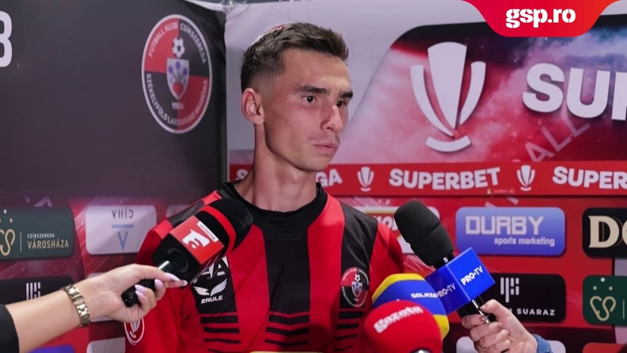 Csikszereda vs. FCSB 1-1 » Ervin Bakos, surprins că este vecin de clasament cu campioana României: „Atmosfera ne-a ajutat foarte mult” Csikszereda vs. FCSB 1-1 » Ervin Bakos, surprins că este vecin de clasament cu campioana României: „Atmosfera ne-a ajutat foarte mult”