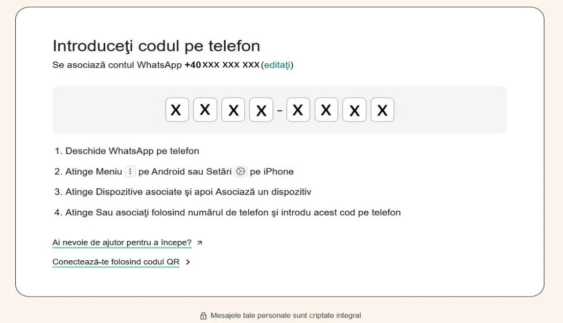 Nu introduceți coduri sau informații personale pe site-uri! FOTO Poliția Română