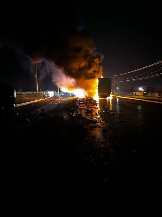Accidentul a avut loc pe DN7 FOTO: Facebook/Trafic Arad