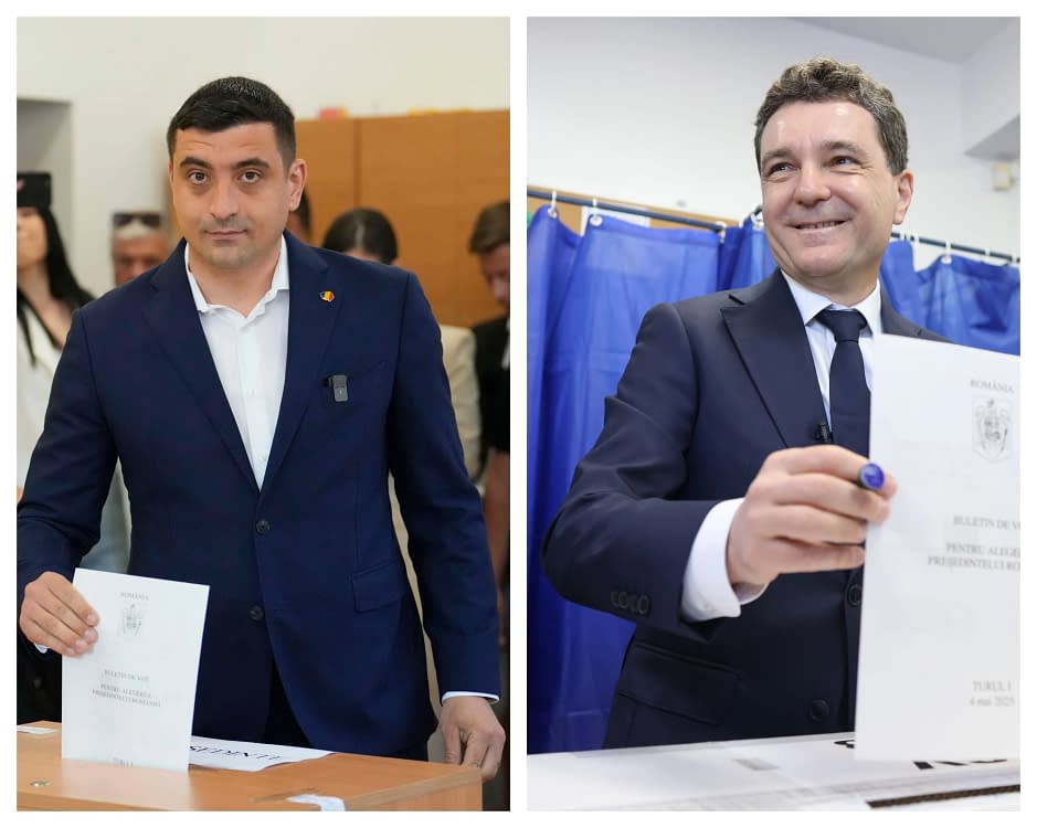 Nicușor Dan și George Simion se confruntă în turul II FOTO Inquam Photos / Colaj