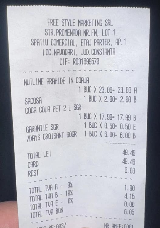 Bonul clientului nemulțumit