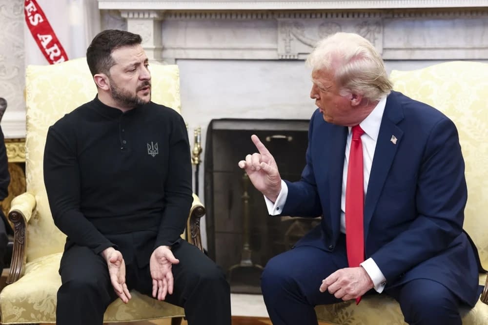 Volodimir Zelenski și Donald Trump în biroul Oval FOTO: Profimedia