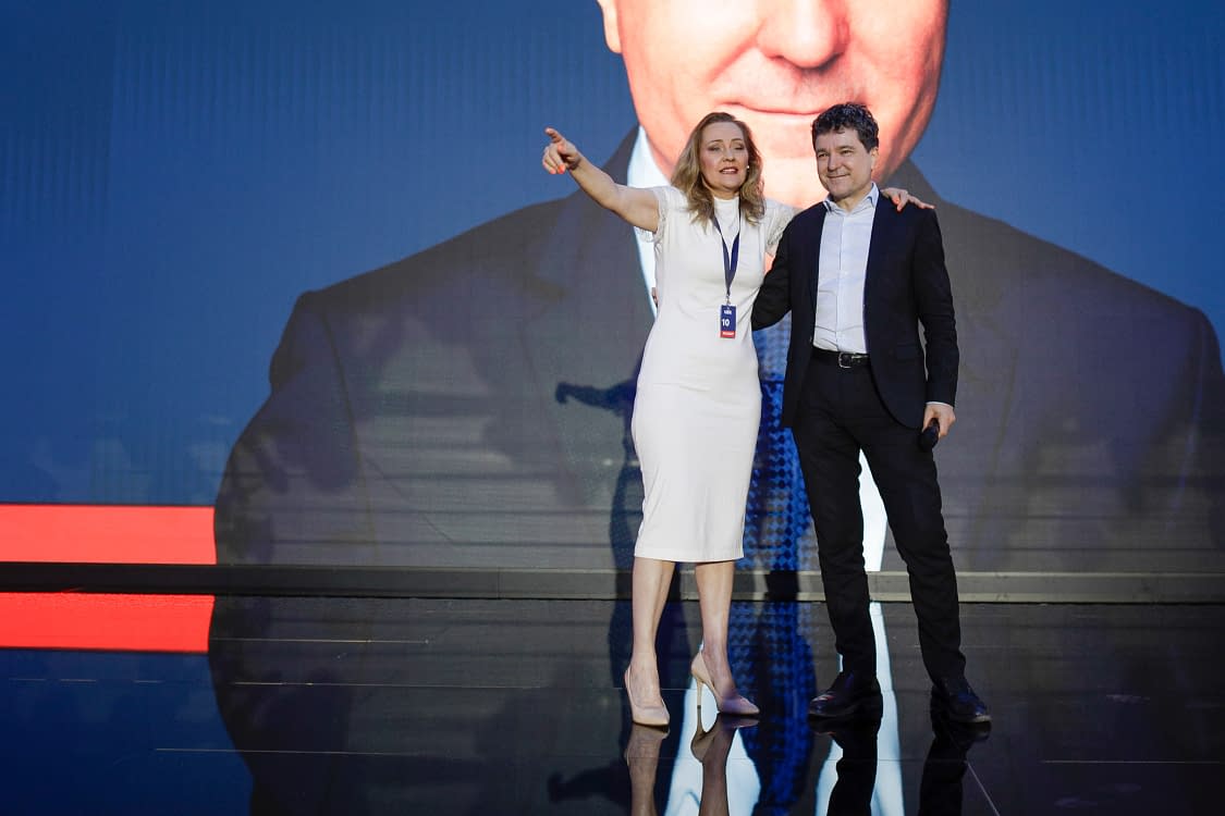 Elena Lasconi și Nicusor Dan la Congresul USR. FOTO arhivă Inquam Photos Octav Ganea