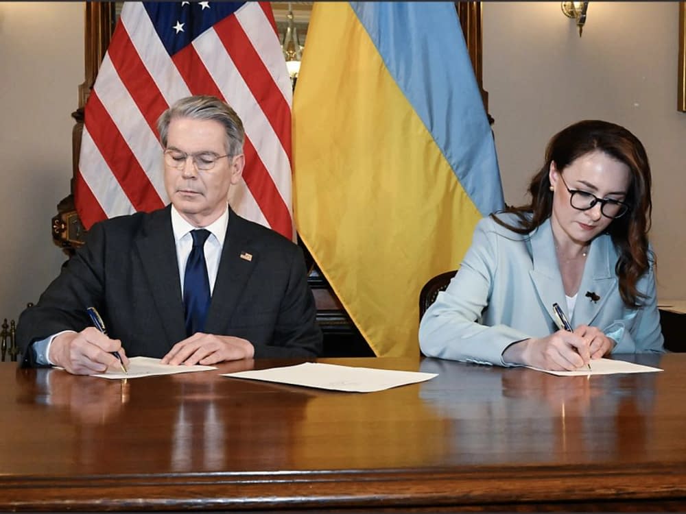 Scott Bessent și Iulia Svîrîdenko/FOTO: X