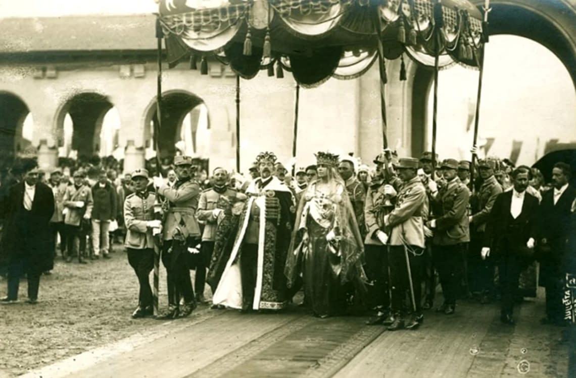 Regele Ferdinand I și Regina Maria au fost încoronați la Alba Iulia FOTO Arhivă
