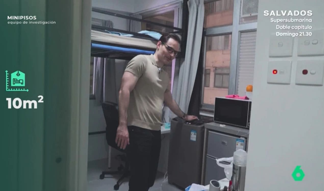 Traiul unui arhitect european &icirc;n mini-locuință de 10 mp din Hong Kong Captură La Xesta Atresplayer