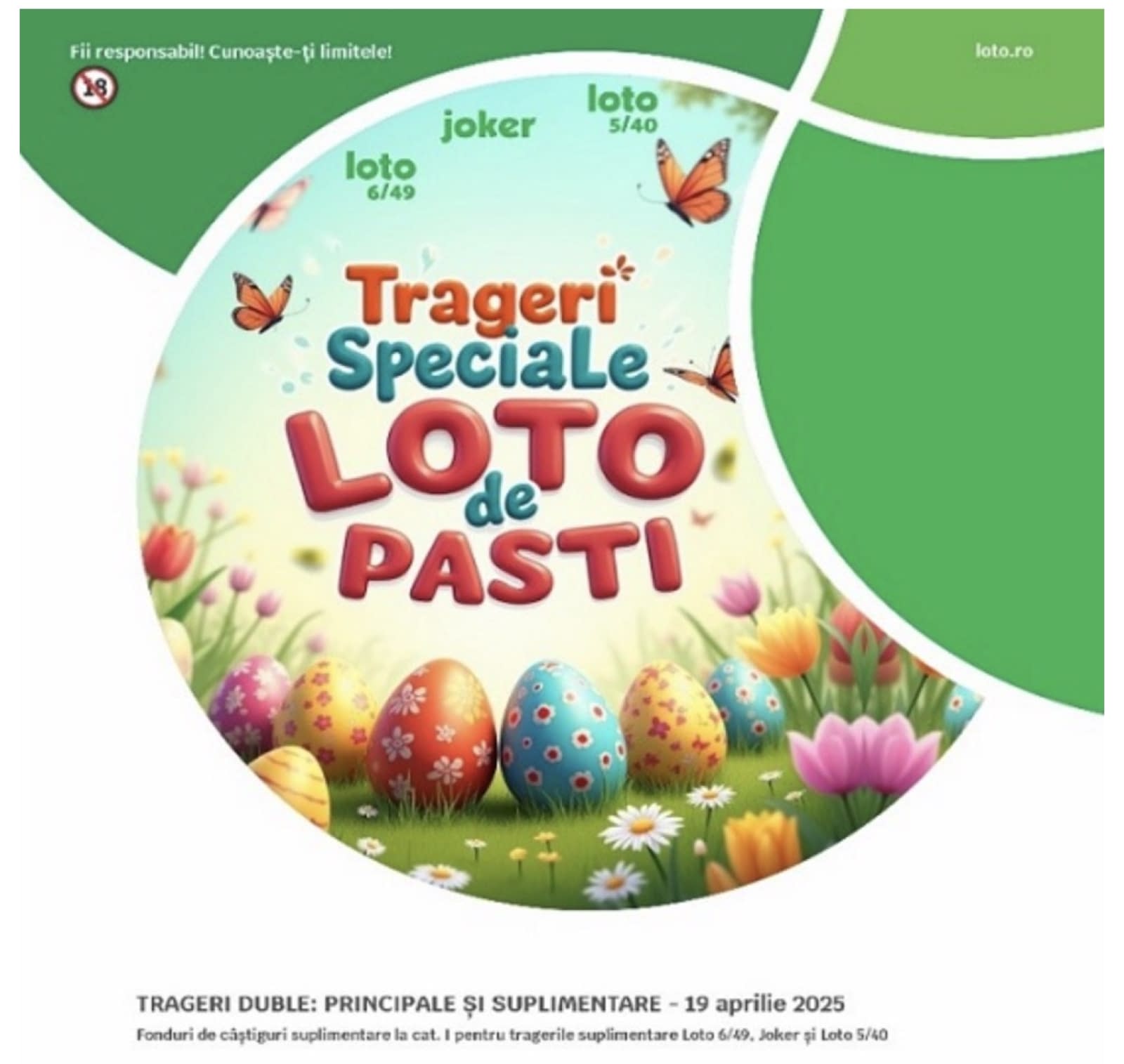 LOTO: Rezultatele Tragerilor Speciale ale Sărbătorilor Pascale