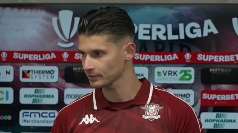 Alex Dobre a făcut show la flash-uri după ce Rapid -1: „Bă, las-o mai ușor”